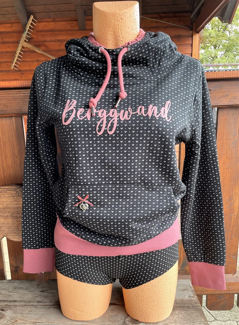 Hangowear, Trachten Sweatshirt, Hoodie, Zäzilie, Berggwand, Gr. S