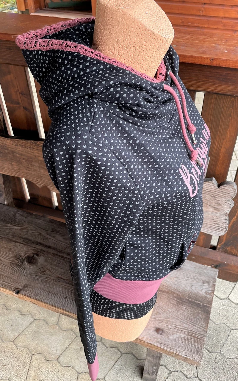 Hangowear, Trachten Sweatshirt, Hoodie, Zäzilie, Berggwand, Gr. S