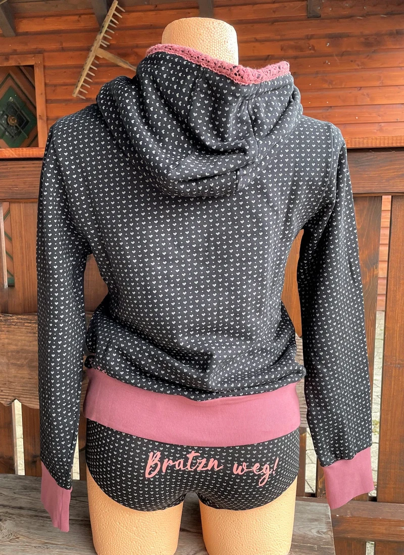 Hangowear, Trachten Sweatshirt, Hoodie, Zäzilie, Berggwand, Gr. S