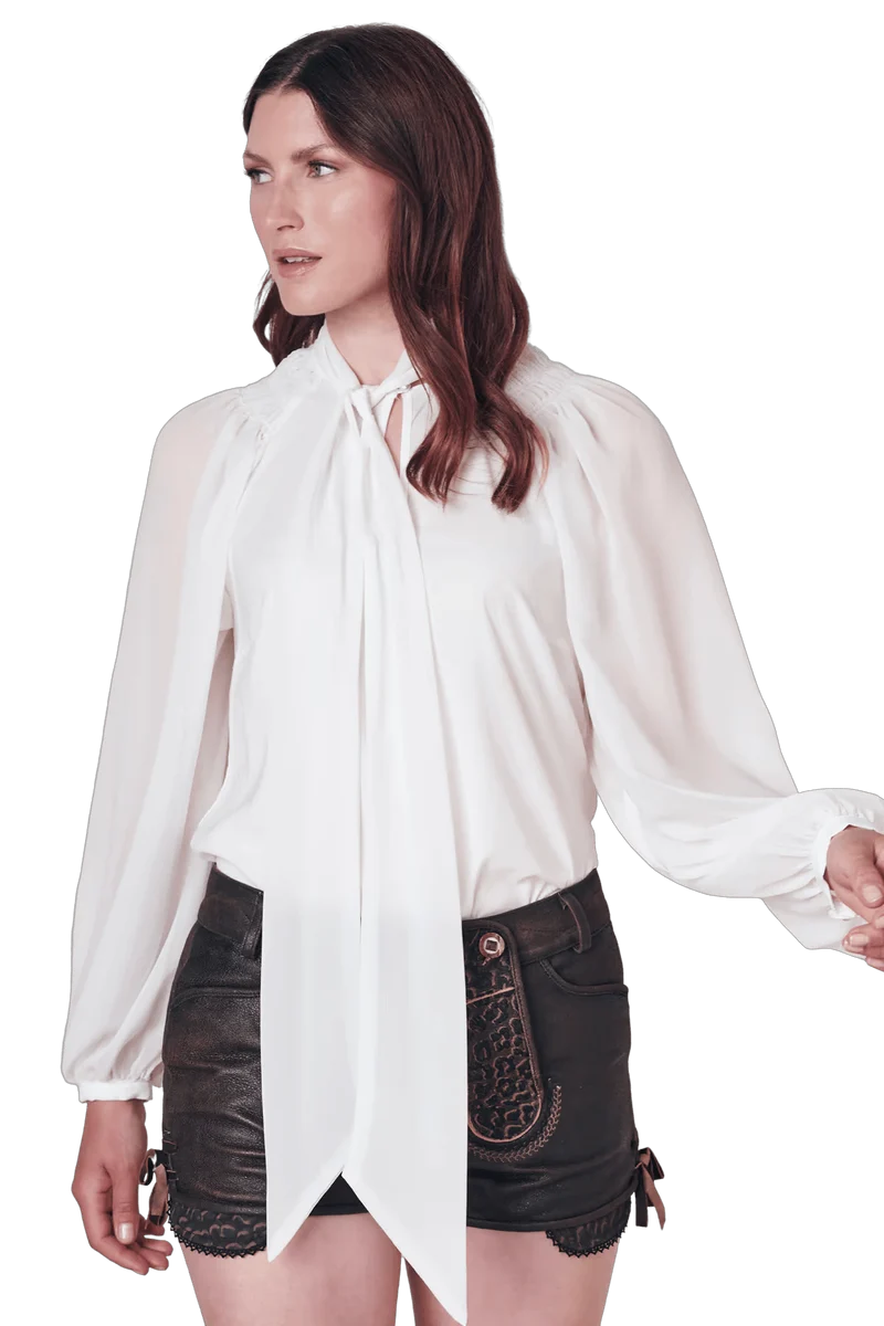 Trachtenbluse, Krüger Collections, Langarm, Beatrice, ecru