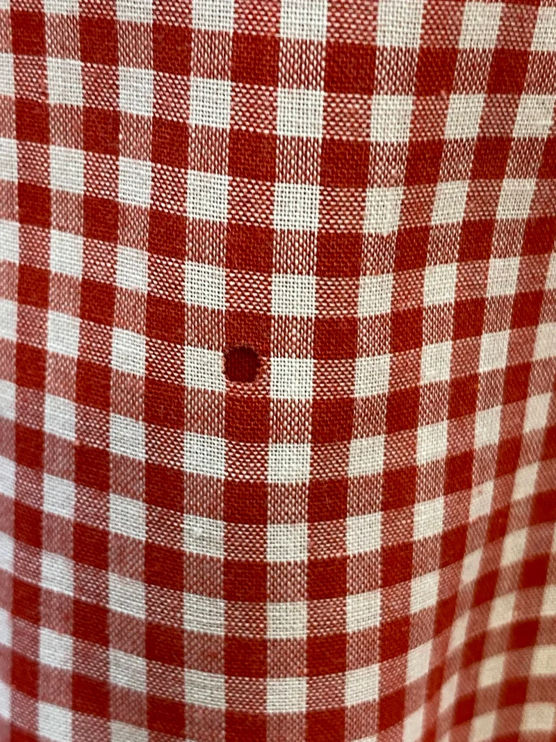Ben Sherman Herren Trachtenhemd rot weiß kariert Gr. 38 | Sale