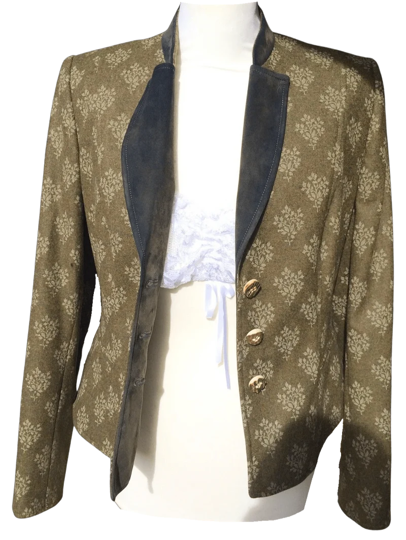 Trachten Jacke, Schurwolle Blazer Wenger Dingolfing khaki