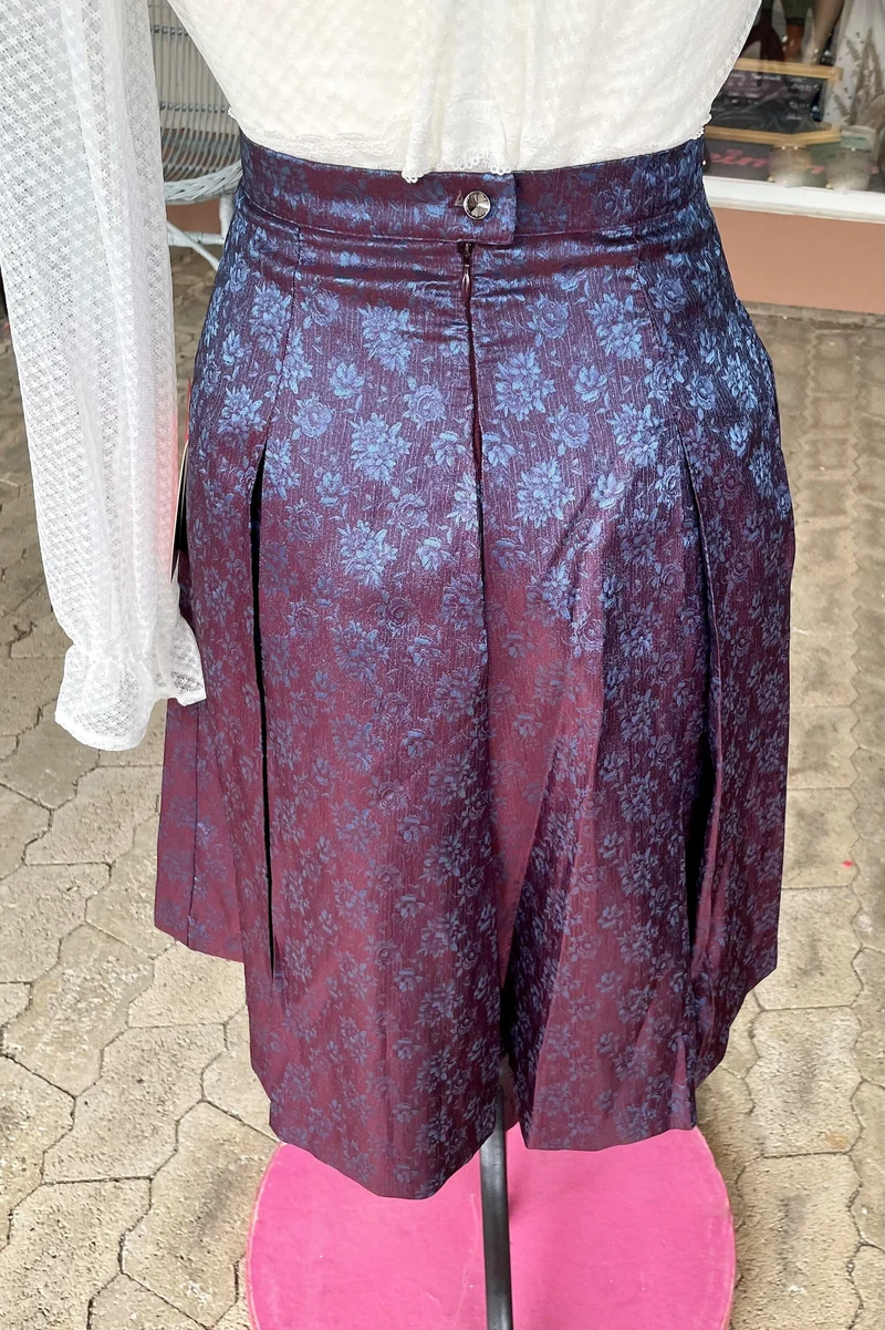 Trachten Rock Midi 60 cm, Wonne blau violet lila, Spieth & Wensky