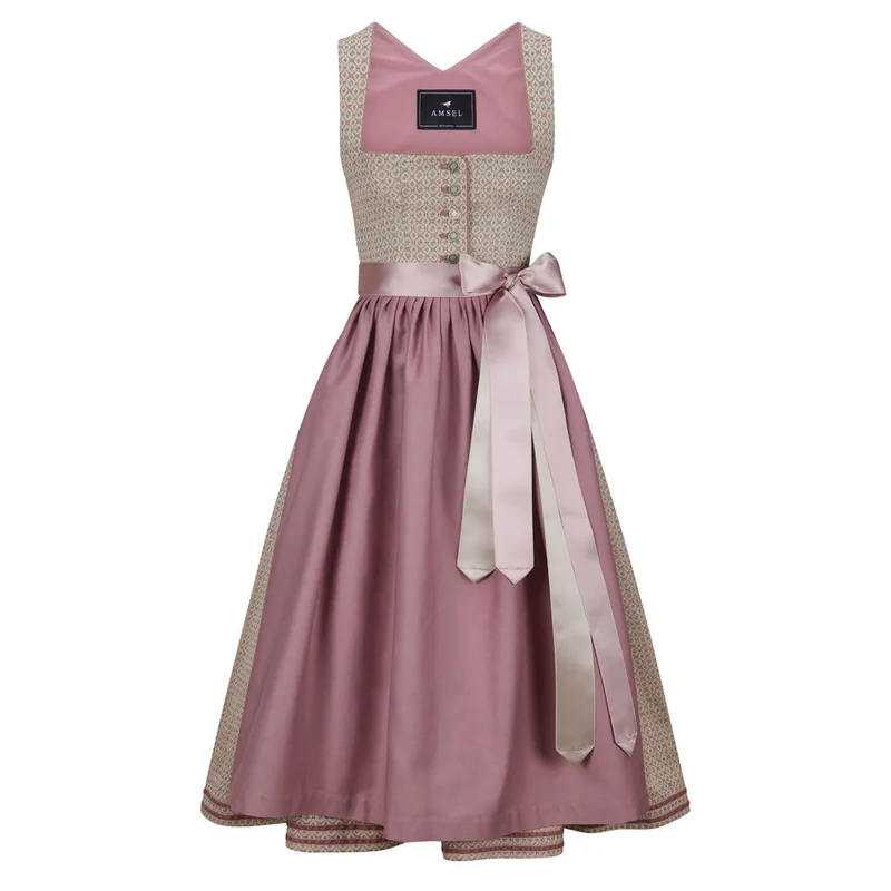 Dirndl Hermine Rose (lang)