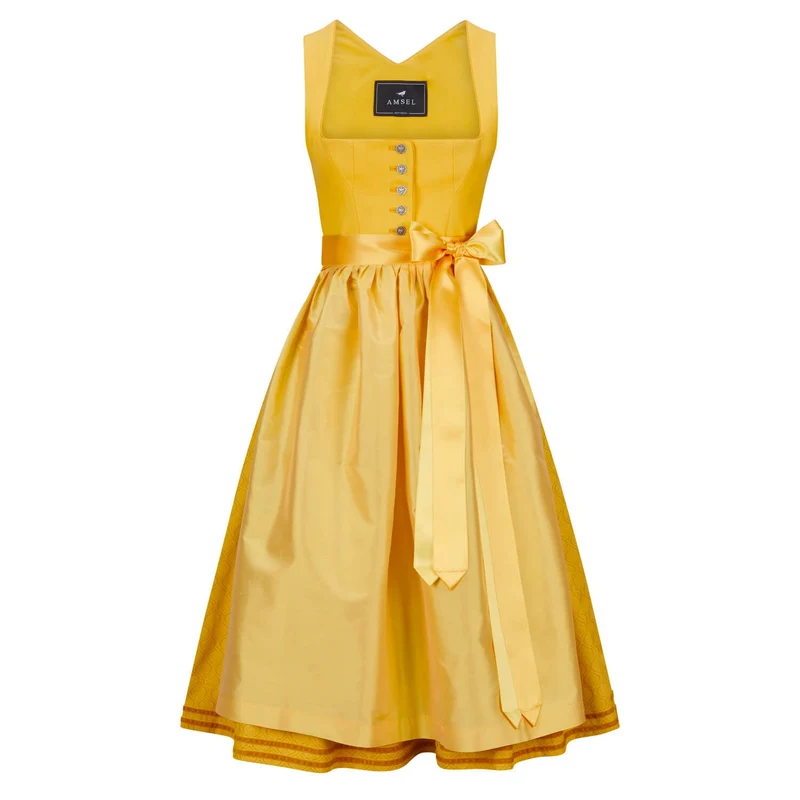 Leinendirndl Nele Sonnengelb