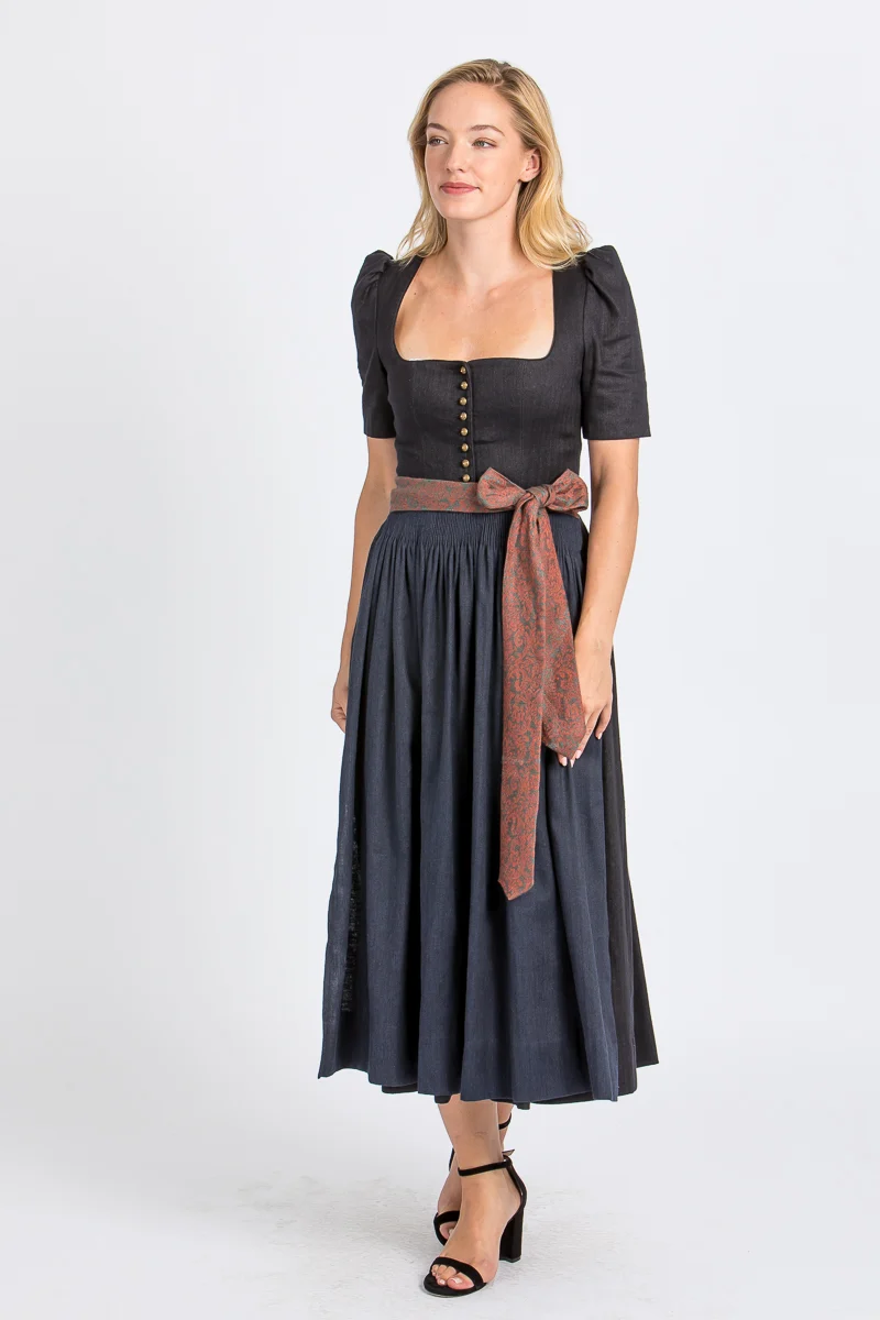 Gottseidank Dirndl Hanni carbonblau
