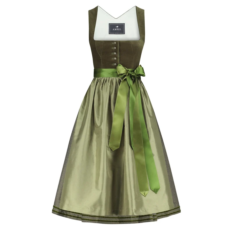 Samtdirndl Mara Grün