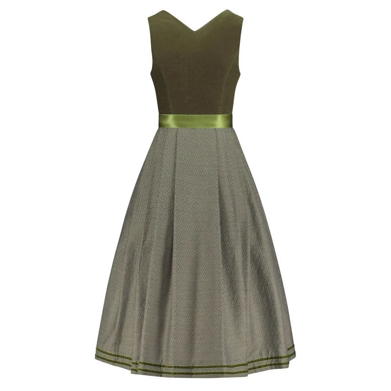Samtdirndl Mara Grün
