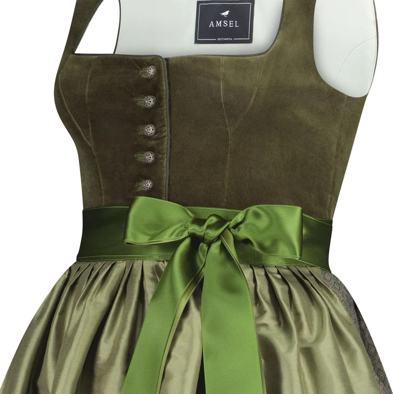 Samtdirndl Mara Grün