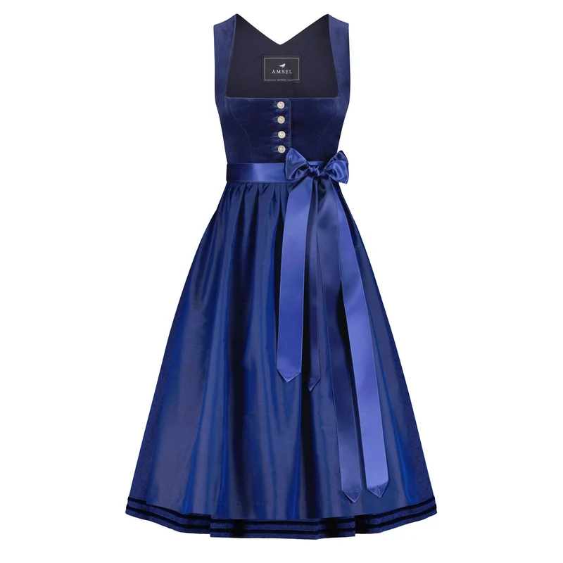 Samtdirndl Mara Blau