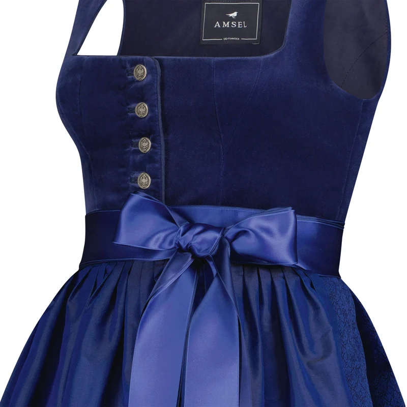 Samtdirndl Mara Blau