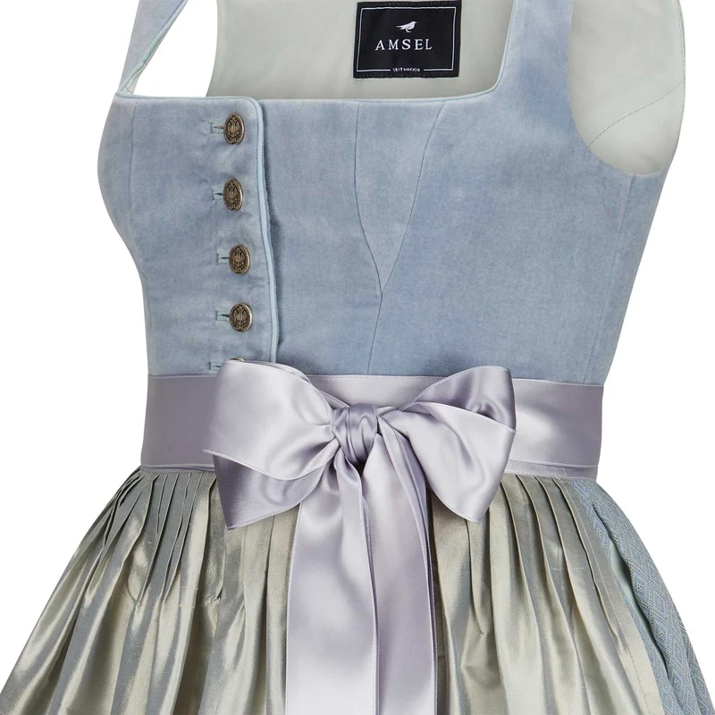 Samtdirndl Lisa Hellblau