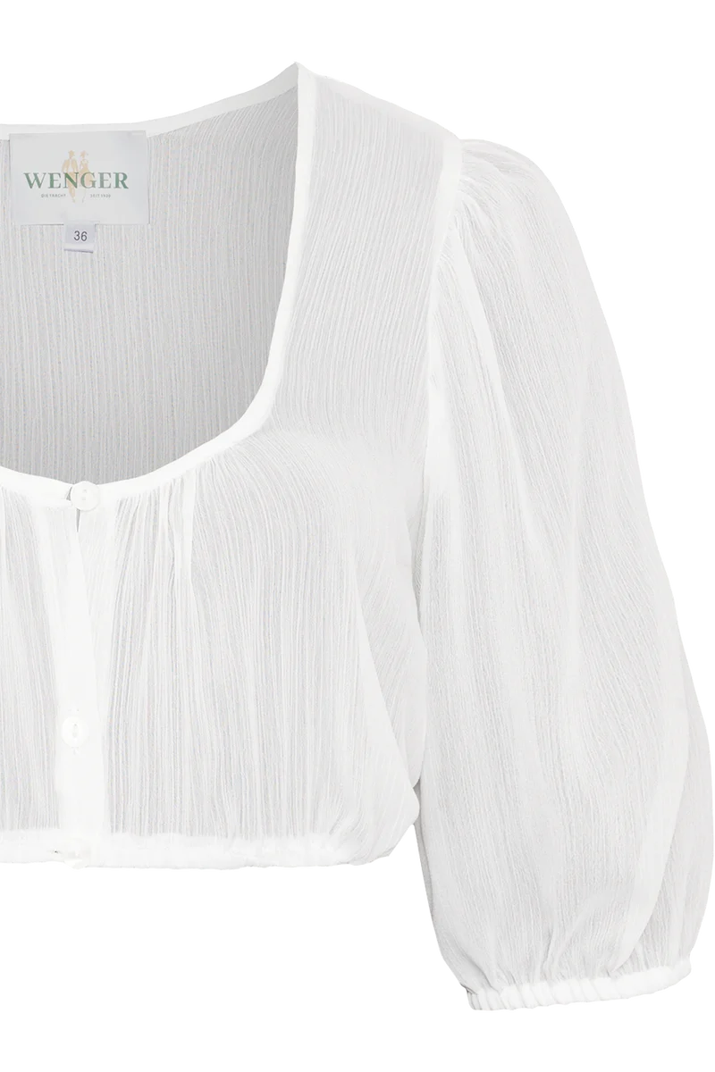 Dirndlbluse aus leichtem Chiffon