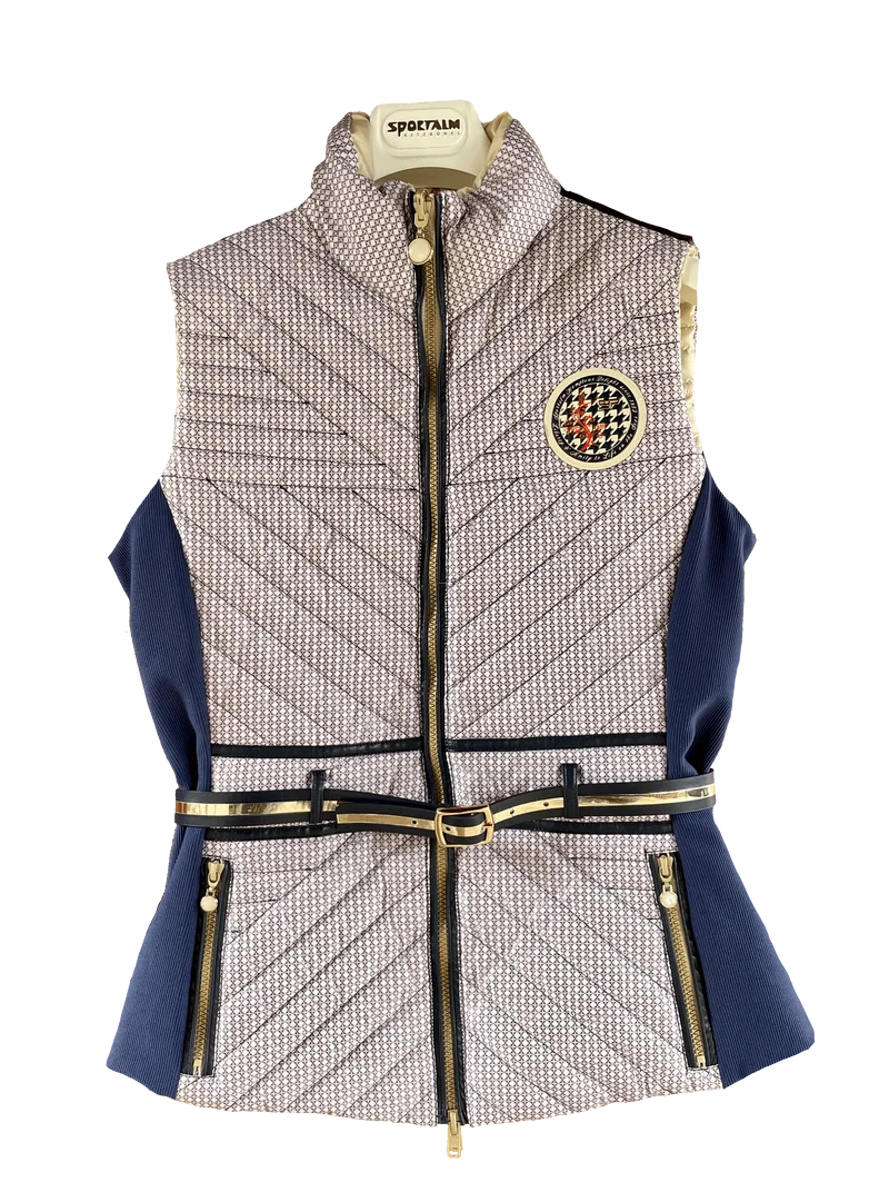 Wende Weste, Stepp Jacke, Sportalm, beige, blau, 2. Wahl!, Gr. 36