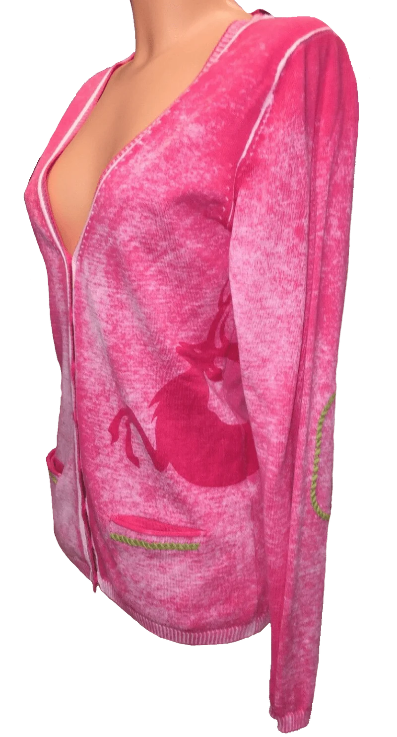 Trachten Jacke, Strickjacke, Wiesnkönig Tami, pink, rosa
