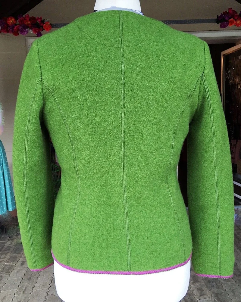 Trachten Jacke, Giesswein, grün, Walkjacke