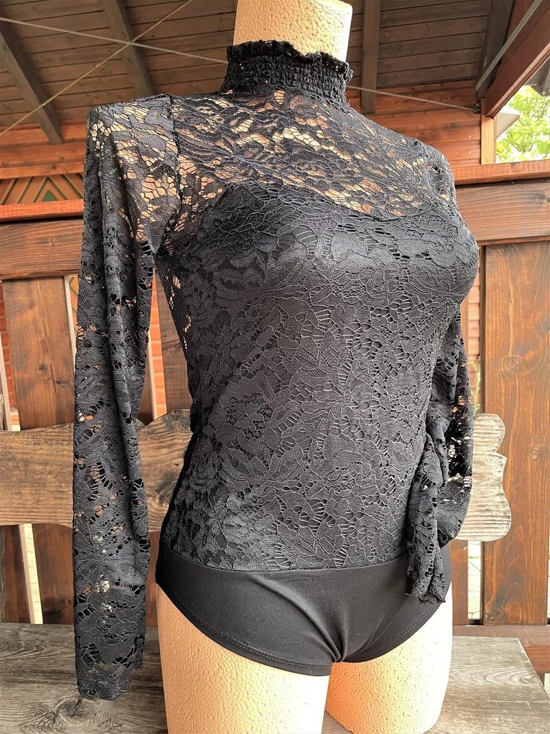 Trachtenbluse, Blusenbody, HangOwear, Filiz schwarz