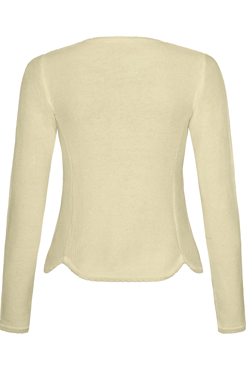 Damen Trachten-Strickjacke Dirndljacke - vanille