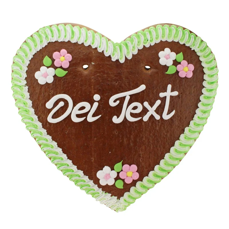 Lebkuchenherz mit Wunschtext