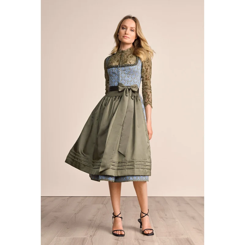Dirndl Enni in grün/blau
