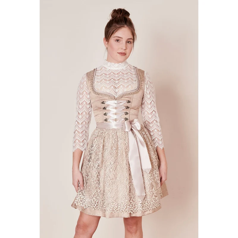 Dirndl Ger in beige