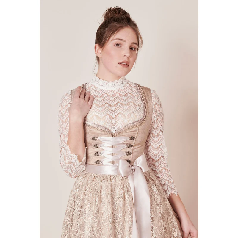 Dirndl Ger in beige