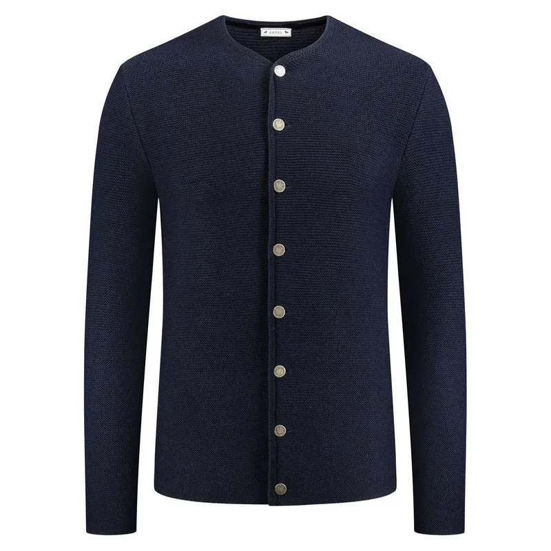 Strickjacke Luitpold blau