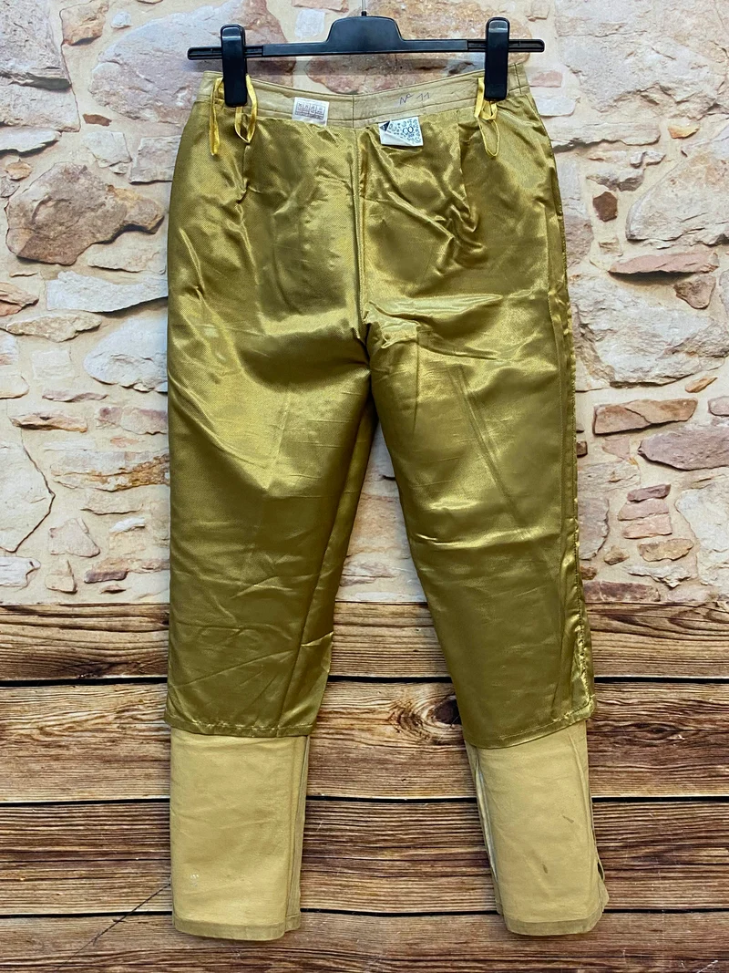 MEICO Damen Lederhose Gr. 38 – helle lange Trachtenlederhose aus 100% Leder