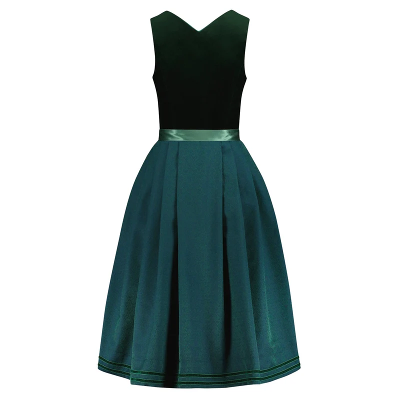 Samtdirndl Marlene Smaragd
