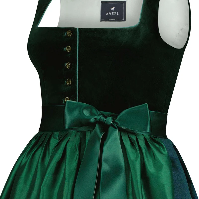 Samtdirndl Marlene Smaragd