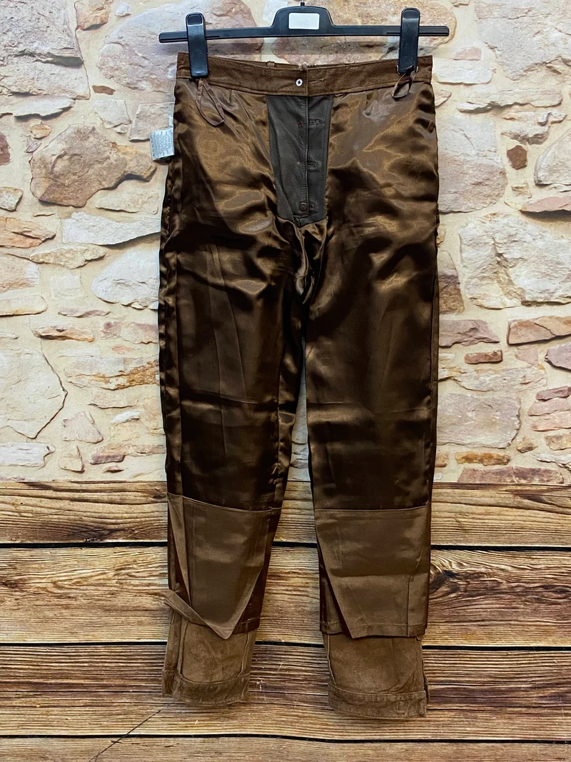 Lange Lederhose Damen Gr. 34 – braune C&A Landhaus Trachtenlederhose