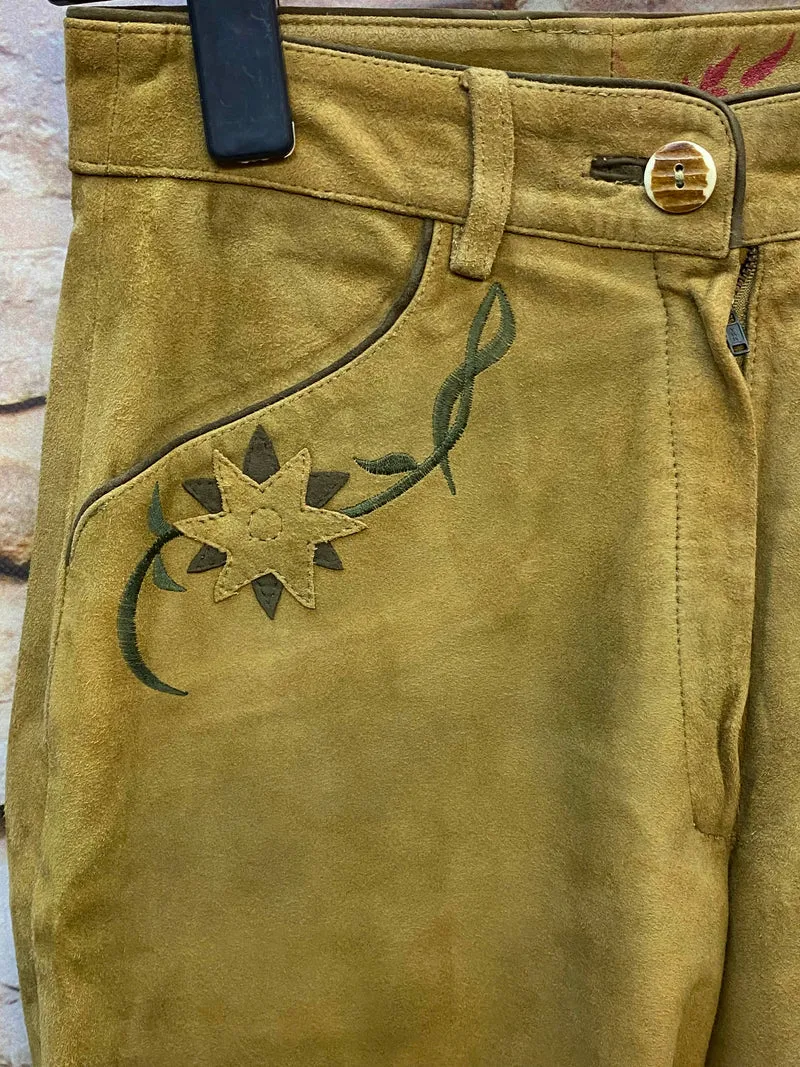 Lange Lederhose Damen Gr. 36 – Marianne Seyfer Lederhose aus Echtleder