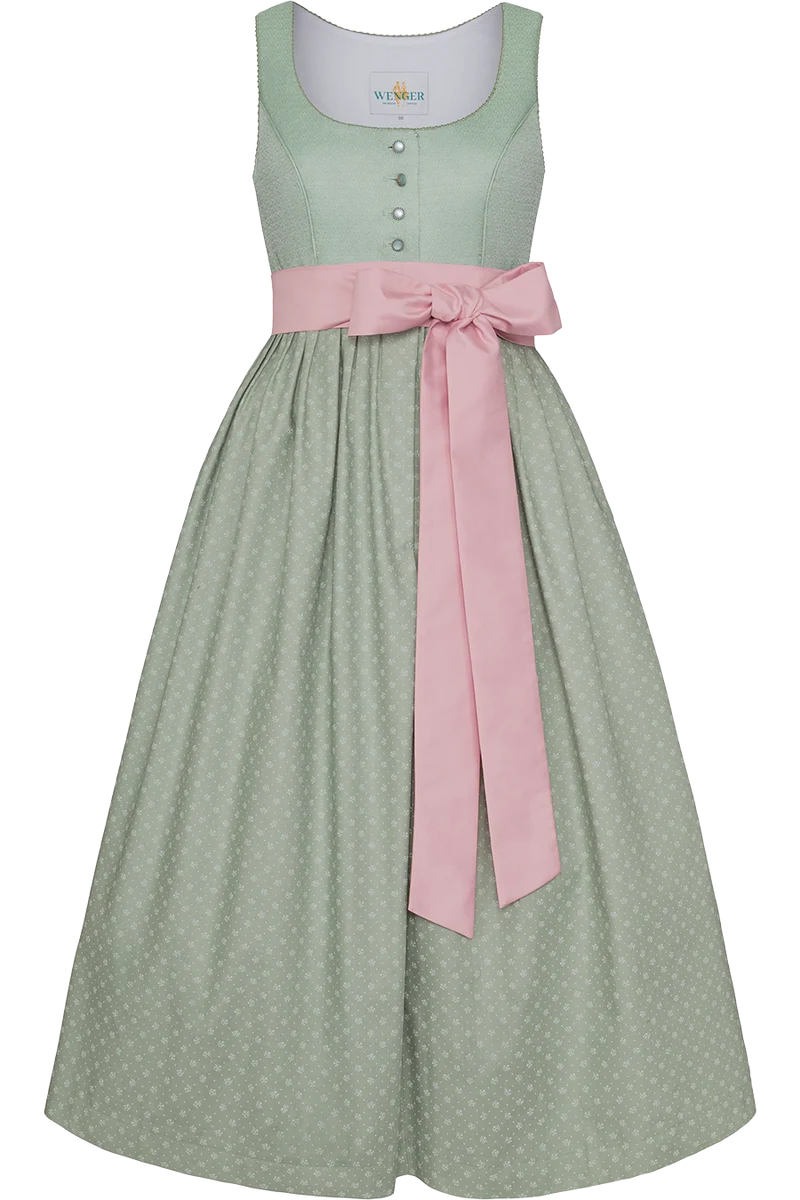 Umstandsdirndl gemustert 80cm - schilf