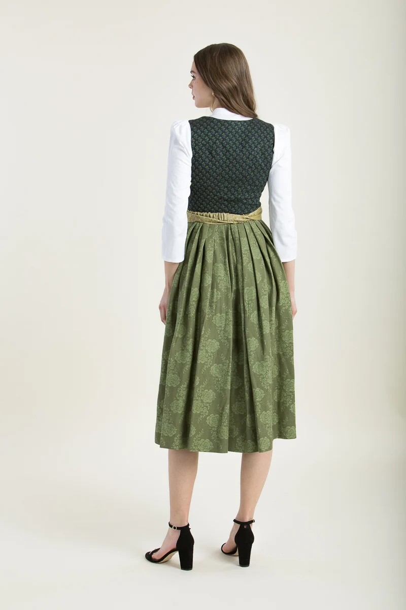 Gottseidank Dirndl Monika efeu goldgrün