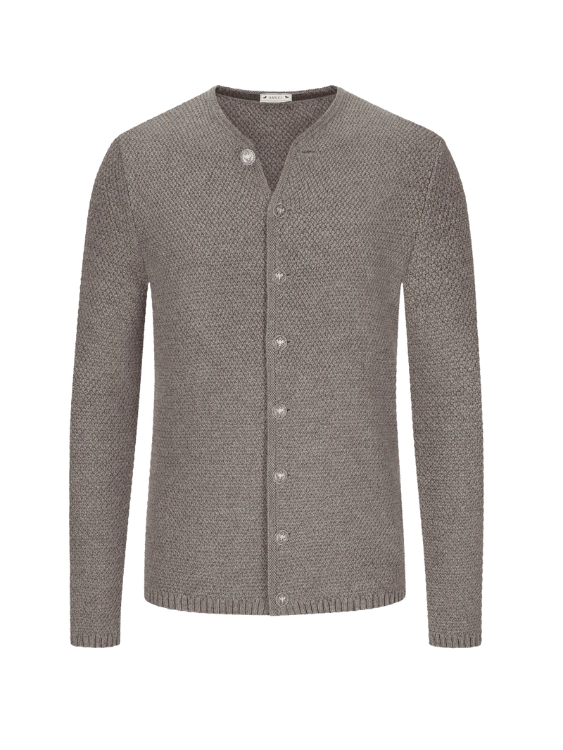 Strickjacke August hellgrau
