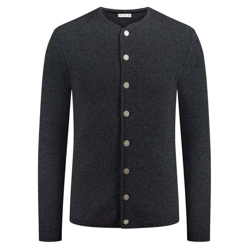 Strickjacke August grau