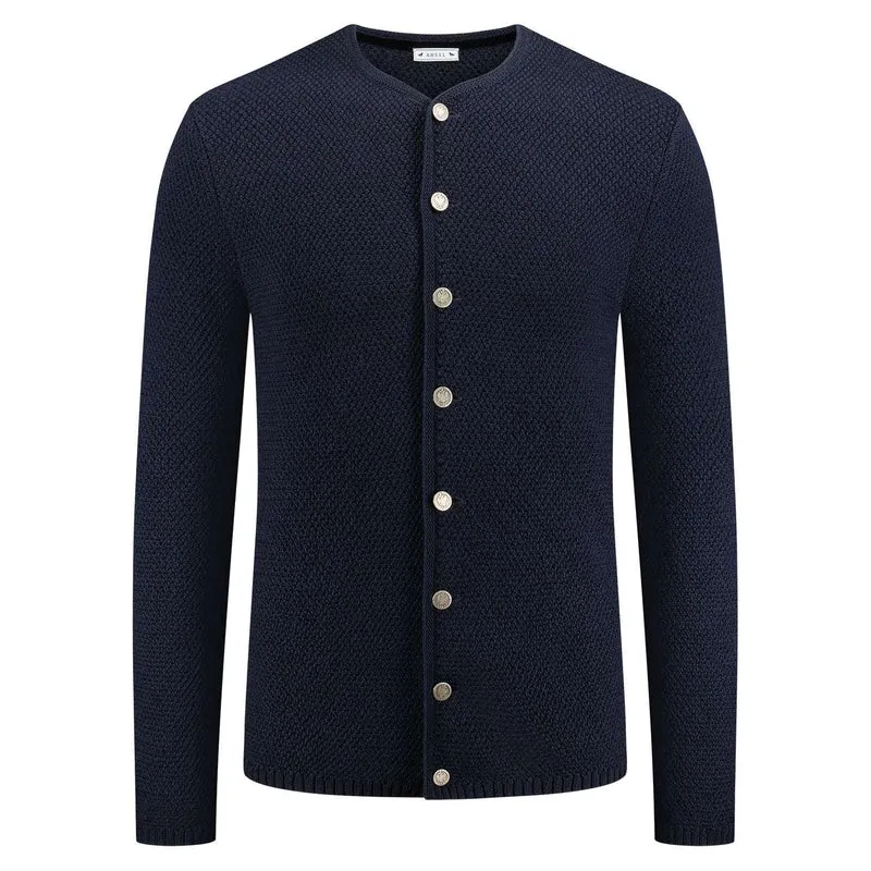 Strickjacke August blau