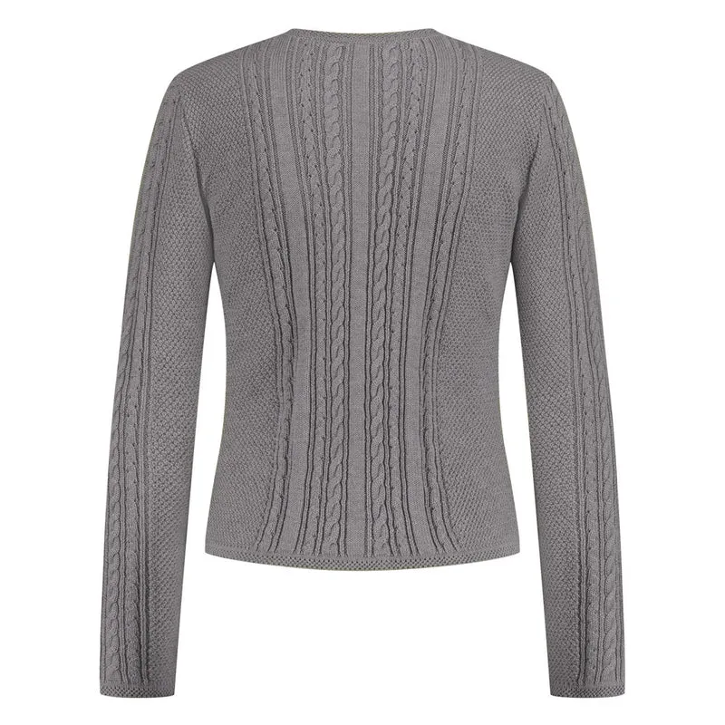Strickjacke Loren platin