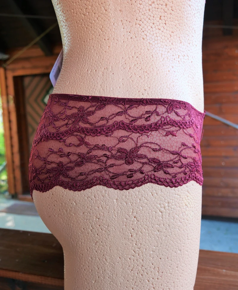 Panty, Hipster, Nina von C., burgund, Spitze