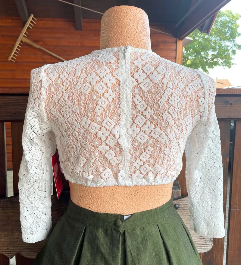 Dirndlbluse, Spieth & Wensky, offwhite, Siena, 3/4 Arm, Gr. 44