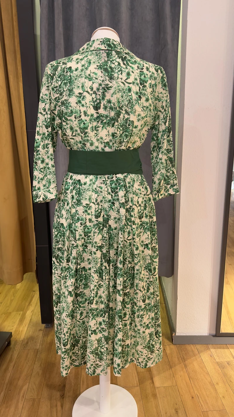 Baumwoll Kleid Kaiserjäger Hermine grün 80cm