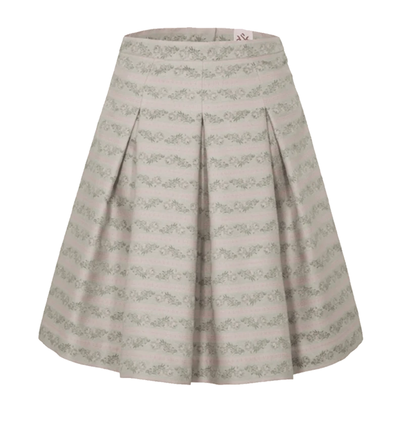 Trachten Rock Midi 60 cm, Toska, beige, rosa, Spieth & Wensky