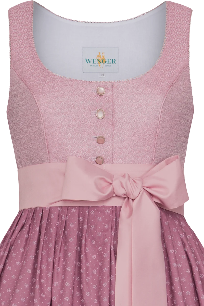 Umstandsdirndl mit Streublumen-Muster - beere