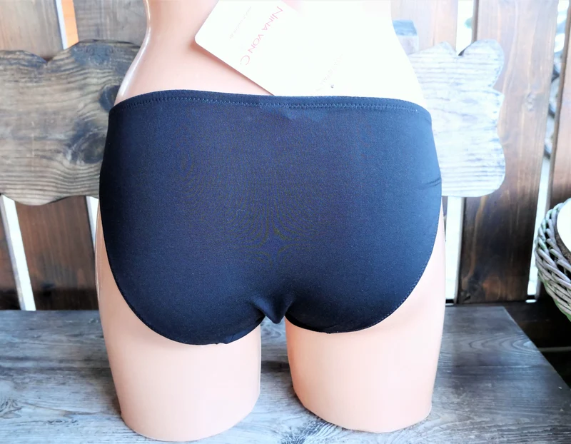 Minislip, Slip, Nina von C., schwarz, nude, Spitze