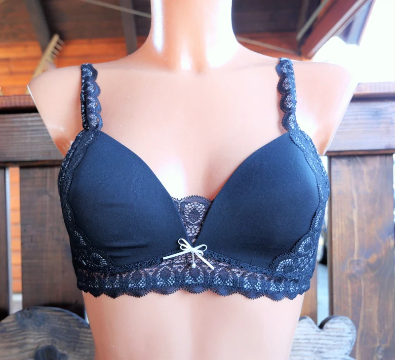 Bustier, BH, ohne Bügel, Nina von C., schwarz, nude, Spitze