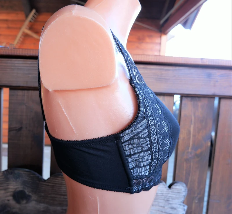 Bustier, BH, ohne Bügel, Nina von C., schwarz, nude, Spitze