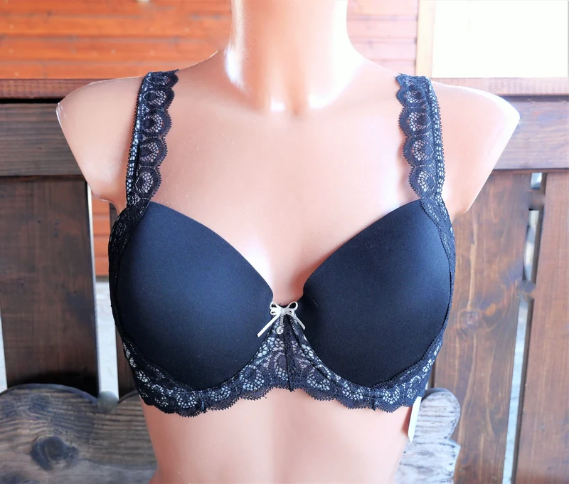 Schalen BH, Nina von C., schwarz, nude, Spitze