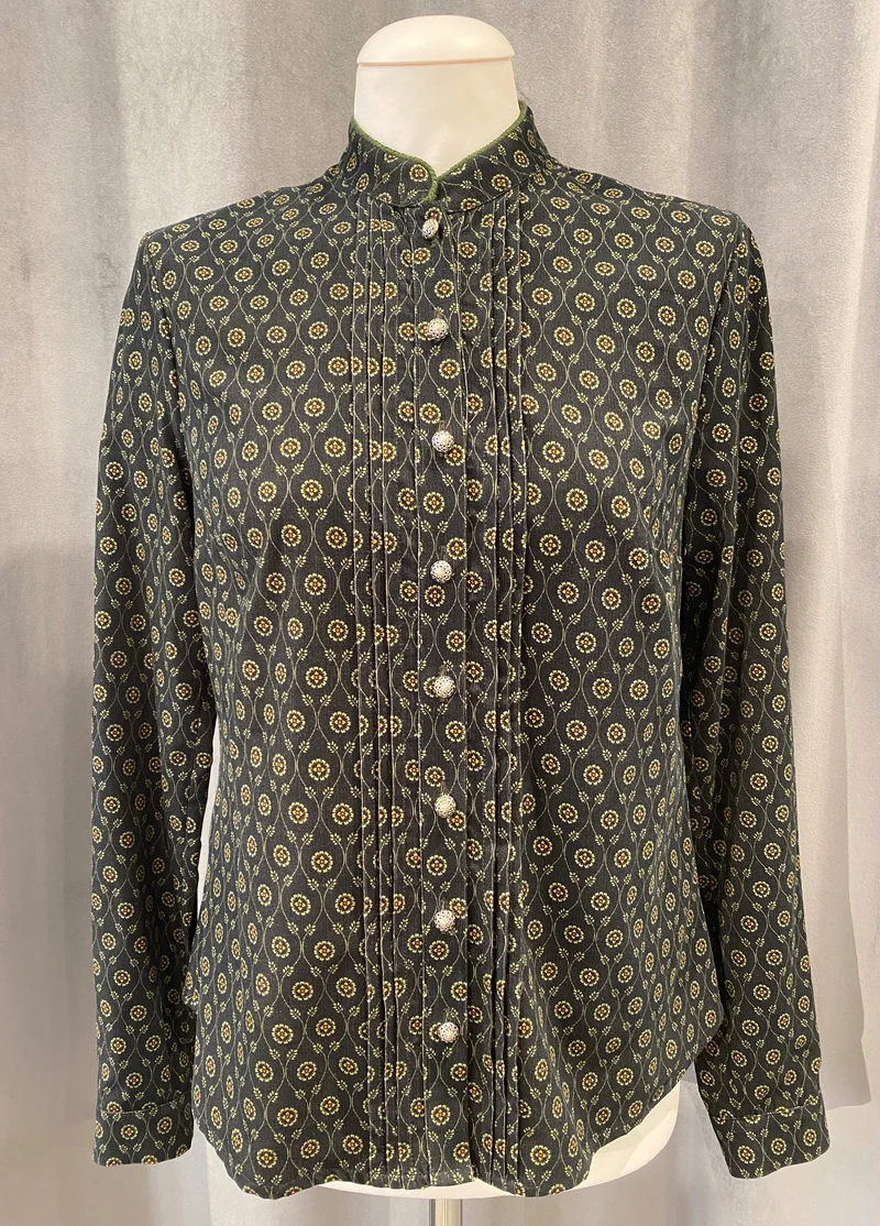 Trachten Bluse Anno Domini Design Conny Cord anthrazit