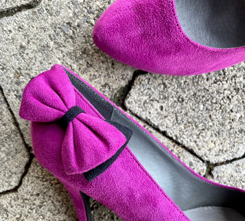 Pumps, Andrea Conti Schuhe, violett, Velour, Gr. 39