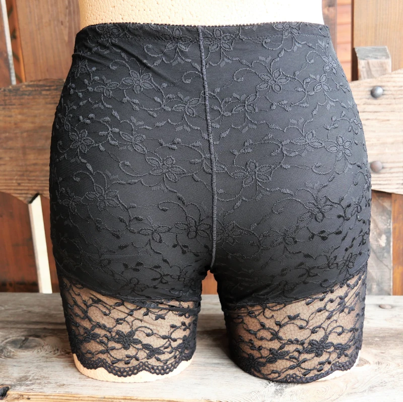 Spitzenlongpant, Radler, Slip, Nina von C., schwarz, Spitze